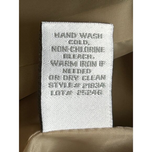 Dress Barn Brown & Beige Polka Dot Maxi Dress With Tan Linen Blend Blazer Sz 8 - Picture 10 of 16